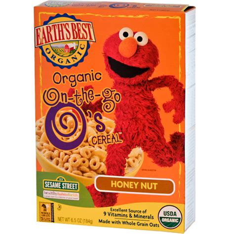 Earth's Best, Organic On-the-Go O's Cereal, Honey Nut, 6.5 oz (184 g) - iHerb