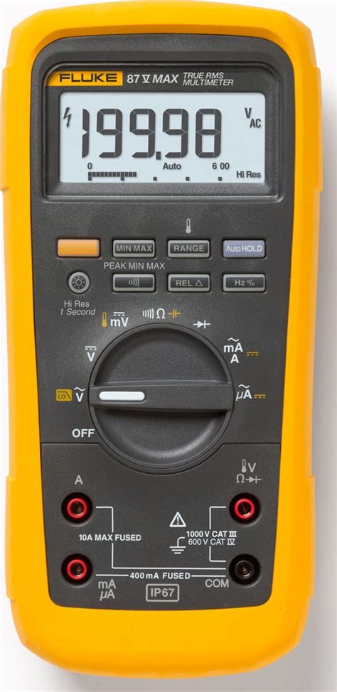 Fluke 87V-MAX Industrial True RMS Heavy Duty Multimeter | TechEdu