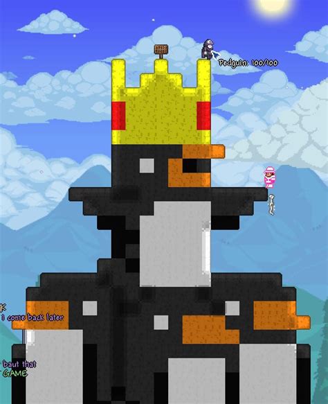 Pedguin. The Ultimate Penguin King. : r/Terraria