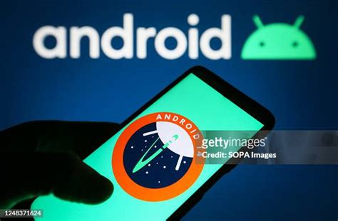 In this photo illustration, Android 14 logo of a mobile operating... News Photo - Getty Images