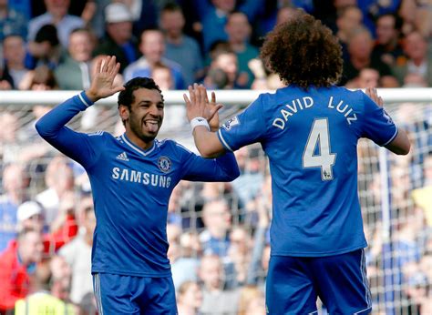 Egypt’s Salah celebrates first goal with Chelsea - Al Arabiya English