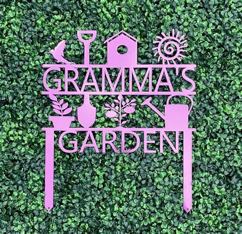 Custom Garden Sign Personalized Garden Sign Garden Stake - Etsy