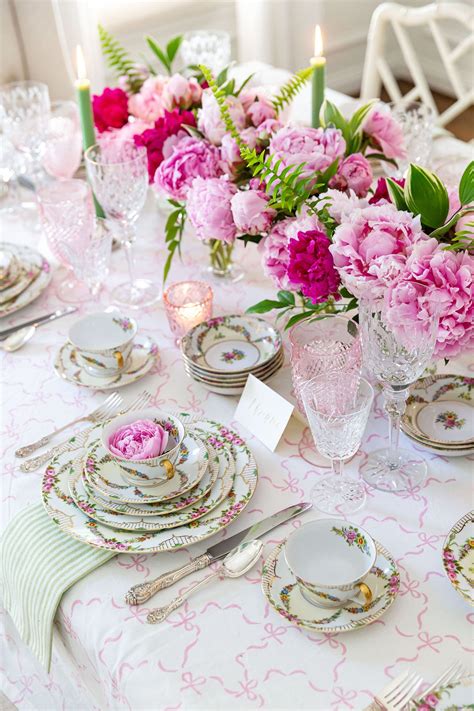 Gorgeous Elegant Floral Tea Party Tablescape | Pizzazzerie