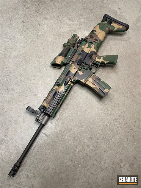 Classic M81 Woodland Camo SCAR-16S | Cerakote