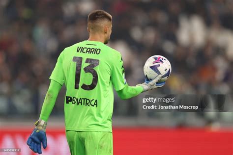 Guglielmo Vicario of Empoli FC during the Serie A match between... News ...