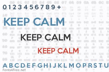 Keep Calm Font Download - Fonts4Free