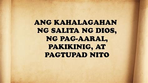 Sa Salita Ng Diyos Matatagpuan Natin Ang Mga Sagot Kung Ano Ang Dapat | Images and Photos finder