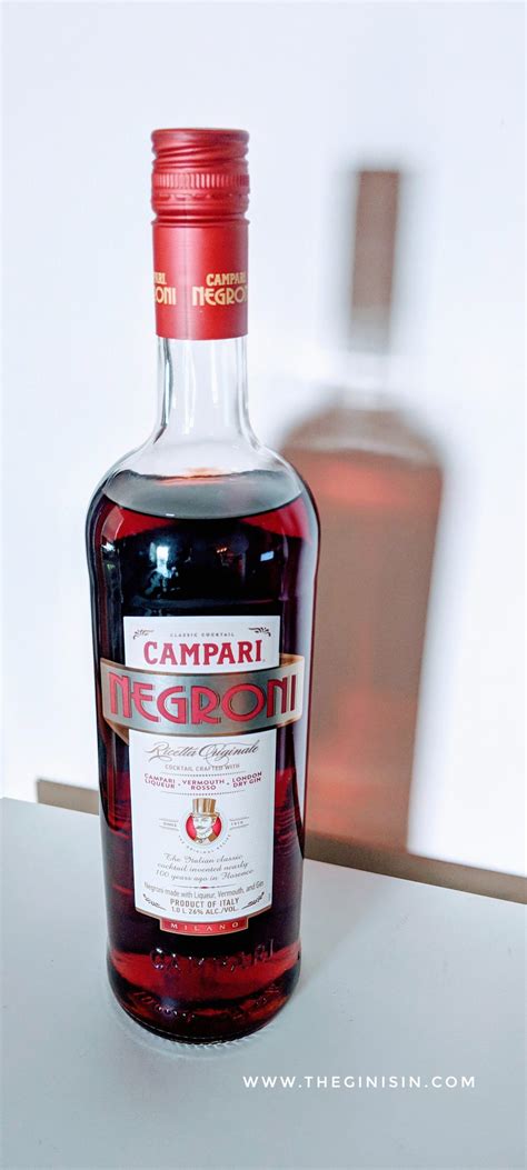 Campari Negroni | Canned Cocktail review and tasting notes