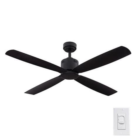 Home Decorators Collection Kitteridge 52 in. Indoor Matte Black Ceiling ...