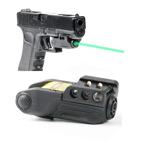 Compact USB Rechargeable LS-L9 Green Laser Pointer Sight For Self ...