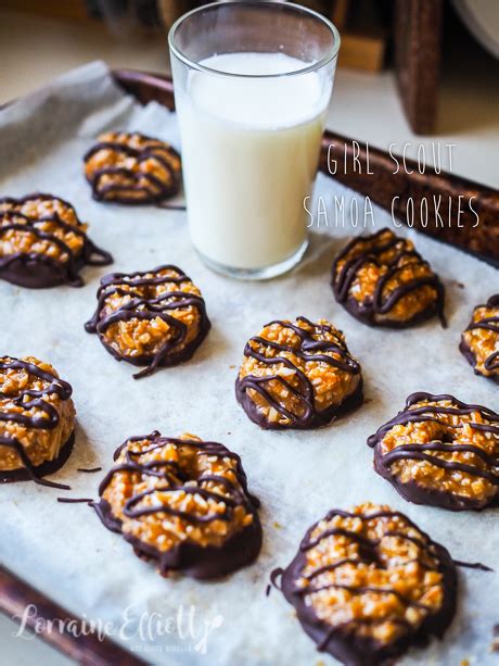 Samoas Girl Scout Cookies Recipe @ Not Quite Nigella