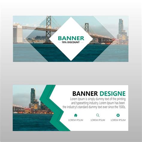 Clean Web Banner Illustrator Template Free Download #freebrochure # ...