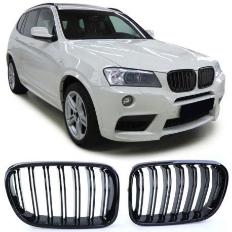 Sport grille double bar performance gloss fit for BMW X3 F25 10-14 | races-shop.com