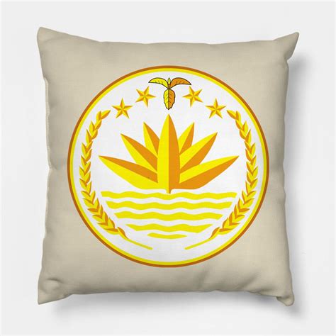 National Emblem of Bangladesh by webdango | Pillows, Throw pillows, Emblems