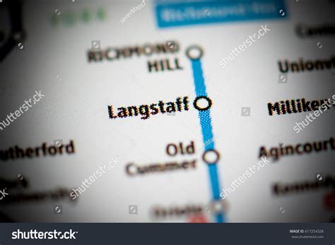 Langstaff Station Toronto Metro Map Stock Photo (Edit Now) 617254328