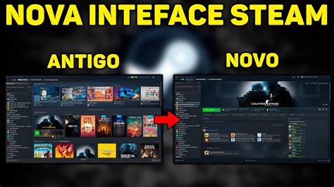 NOVA INTERFACE DA STEAM 2023 COM DIVERSOS RECURSOS! - YouTube