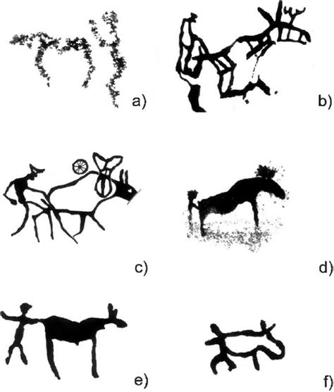 Human-animal copulation. Rock art from: a) Tupavuori, Finland; b)... | Download Scientific Diagram