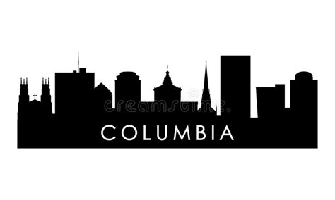 Columbia Skyline Silhouette. Stock Vector - Illustration of columbia, shape: 236378588