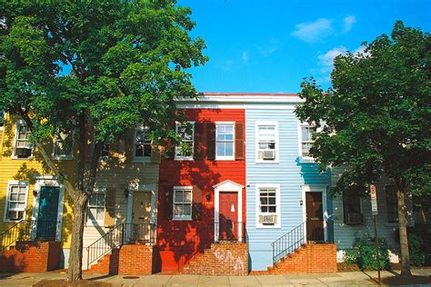 Georgetown Row Houses Photograph by Claude Taylor - Pixels