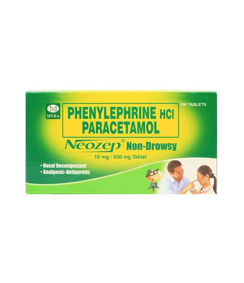 Neozep Non-Drowsy | No Drowse Cold Medicine - Neozep Non-Drowsy 10mg/500mg Tablet - 20's