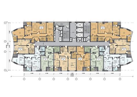 Multi-storey residential buildings | Residential building, Residential building plan ...