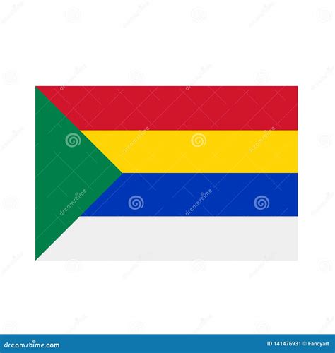 Druze Religion Flag Insignia- Five Colors Represent 5 Pillars Stock ...