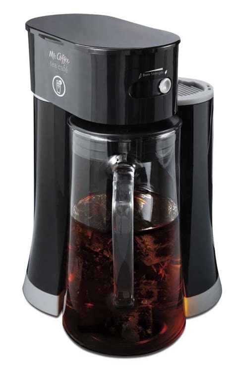 Mr. Coffee Electric Iced Tea Maker, 2-in-1 Brewing Machine with Glass Pitcher - 2.5 Qt Black ...