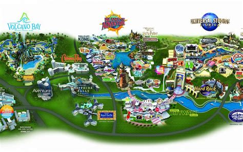 Universal Orlando Resort Park Maps - Universal Studios Orlando Vacation Packages, Disc ...