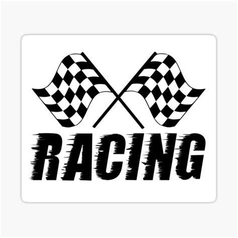 "Checkered Flag" Sticker for Sale by PZAndrews | Redbubble