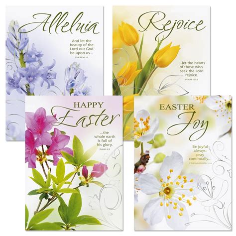 Deluxe Joy Religious Easter Greeting Cards - Set of 8 (4 designs ...