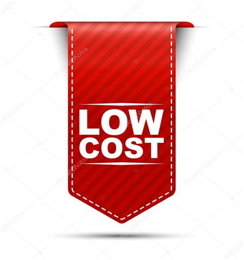 Low cost, red vector low cost, banner low cost — Stock Vector ...