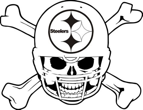 Coloring Pages Steelers Logo images