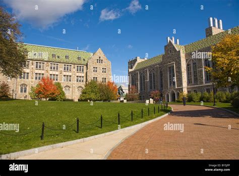 Boston college campus chestnut hill hi-res stock photography and images ...