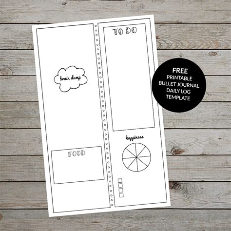 Bullet Journal Daily Log Free Printable Template Plus Tips and Ideas