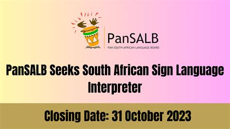 PanSALB Seeks South African Sign Language Interpreter