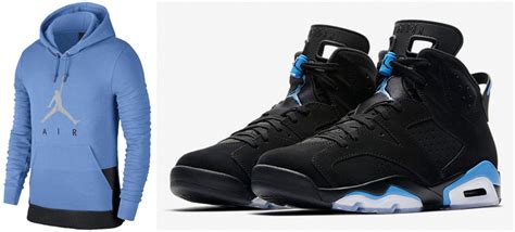 Air Jordan 6 UNC Hoodie | SneakerFits.com