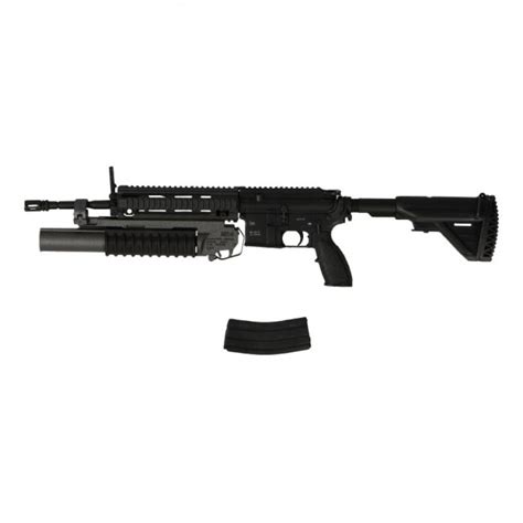 HK 416D Assault Rifle with M203 Grenade Launcher (Black)