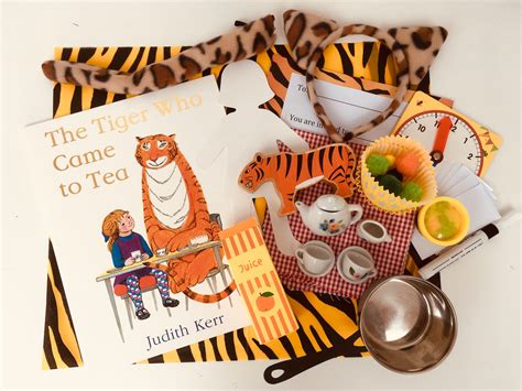 The Tiger who Came to Tea book box/educational activities/role | Etsy