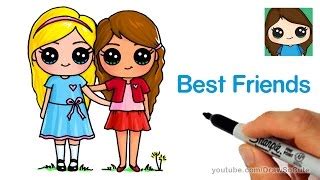 View 22 Kawaii Cute Anime Best Friends Drawing