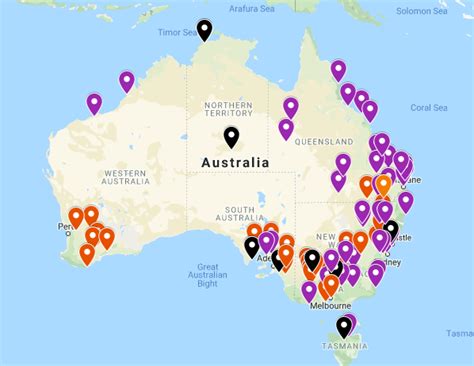 Australian Silo Art Trail Map