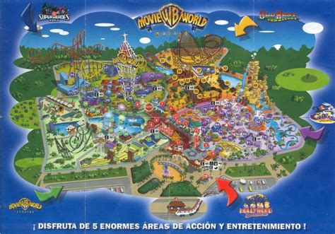 Warner Bros. Movie World Map and Brochure (2001 - 2023 ...