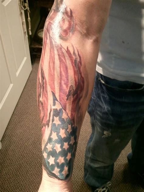 Pin by Jeff on Tattoos | American flag tattoo, American flag forearm tattoo, Flag tattoo