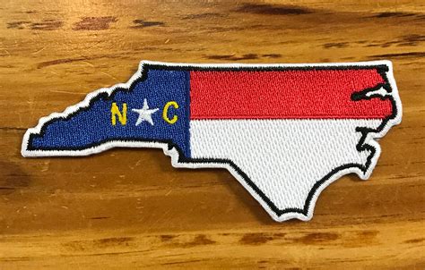 North Carolina State Flag Patch 4.20L x 2.25H | Etsy