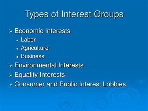 PPT - Interest Groups PowerPoint Presentation - ID:3197010