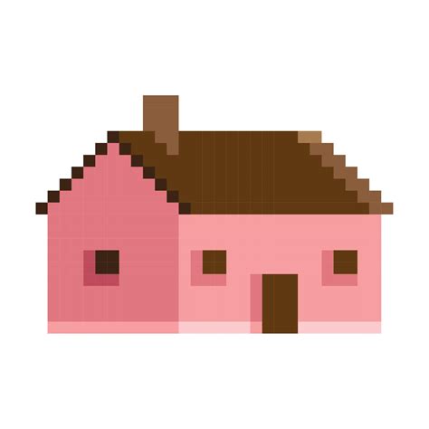 house pixel art style 11452129 Vector Art at Vecteezy