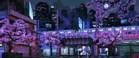 Anime City Background Night Gif / Wallpaper Engine Anime Backyard Rain Update Cg On Make A Gif ...