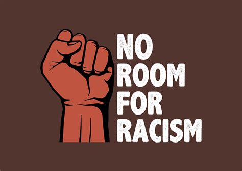 No Room For Racism, protest hand gifts Digital Art by Mizanur Rahman | Pixels