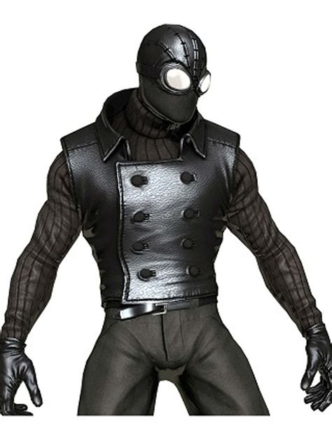 Spider Man Noir Vest | Black Costume - Hjackets