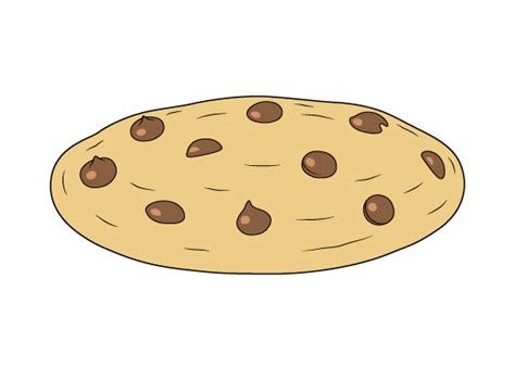 How to Draw a Cookie Step by Step - EasyLineDrawing