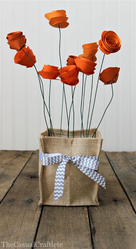 Make a Paper Flower Centerpiece » Dollar Store Crafts